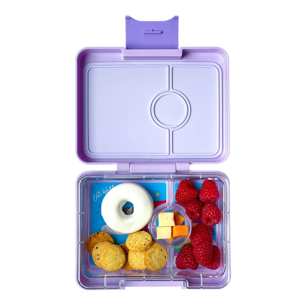 Yumbox Snack Box 3 Compartment - Lavande Purple Unicorn