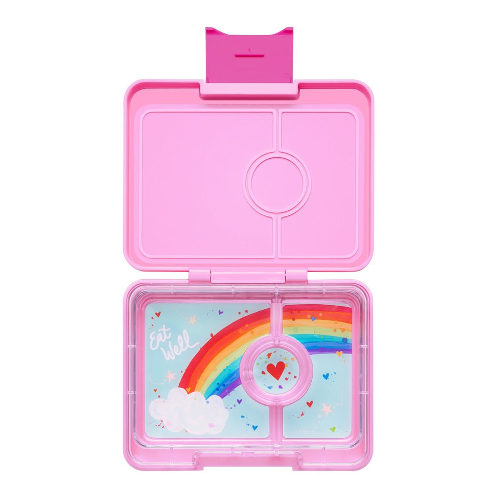 Yumbox Snack Box 3 Compartment - Power Pink Rainbow