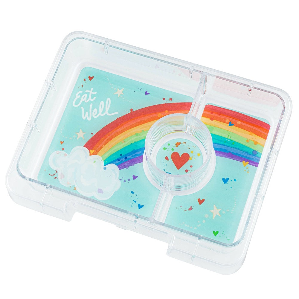 Yumbox Snack Box 3 Compartment - Power Pink Rainbow