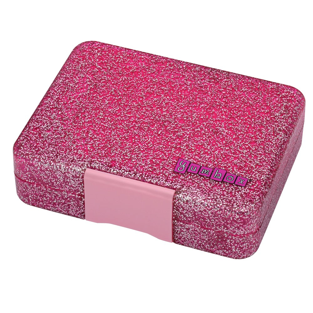 Yumbox Snack Box 3 Compartment - Sparkle Pink Glitter