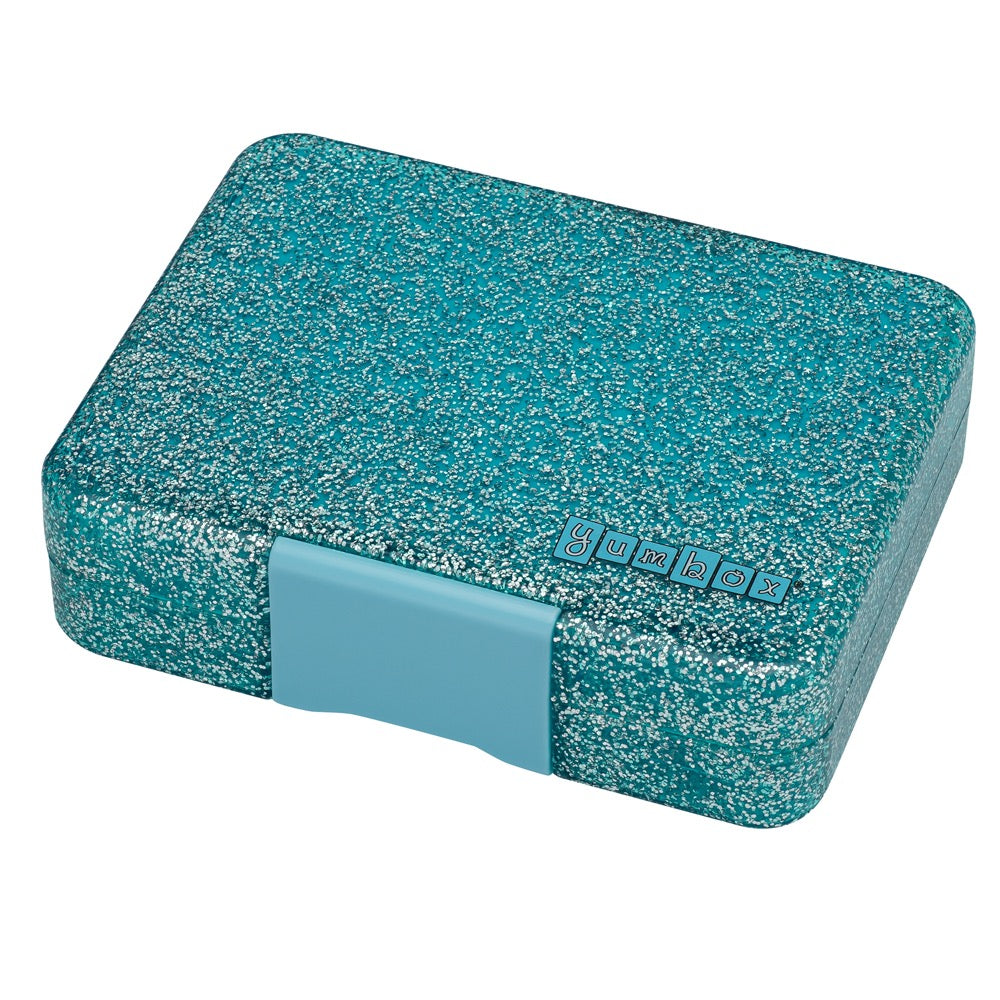 Yumbox Snack Box 3 Compartment - Twinkle Aqua Glitter