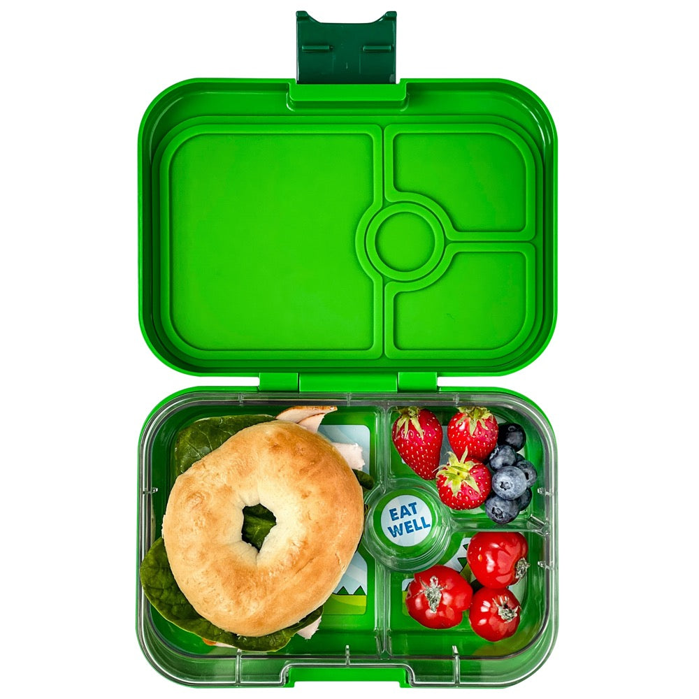Yumbox Panino Lunch Box 4 Compartment - Jurassic Green Dinosaur