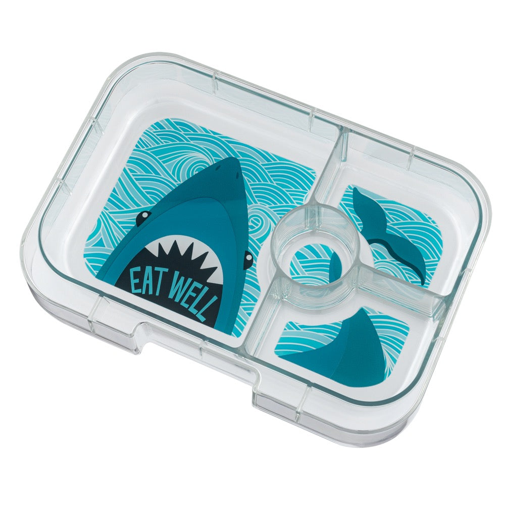 Yumbox Panino Lunch Box 4 Compartment - Surf Blue Shark