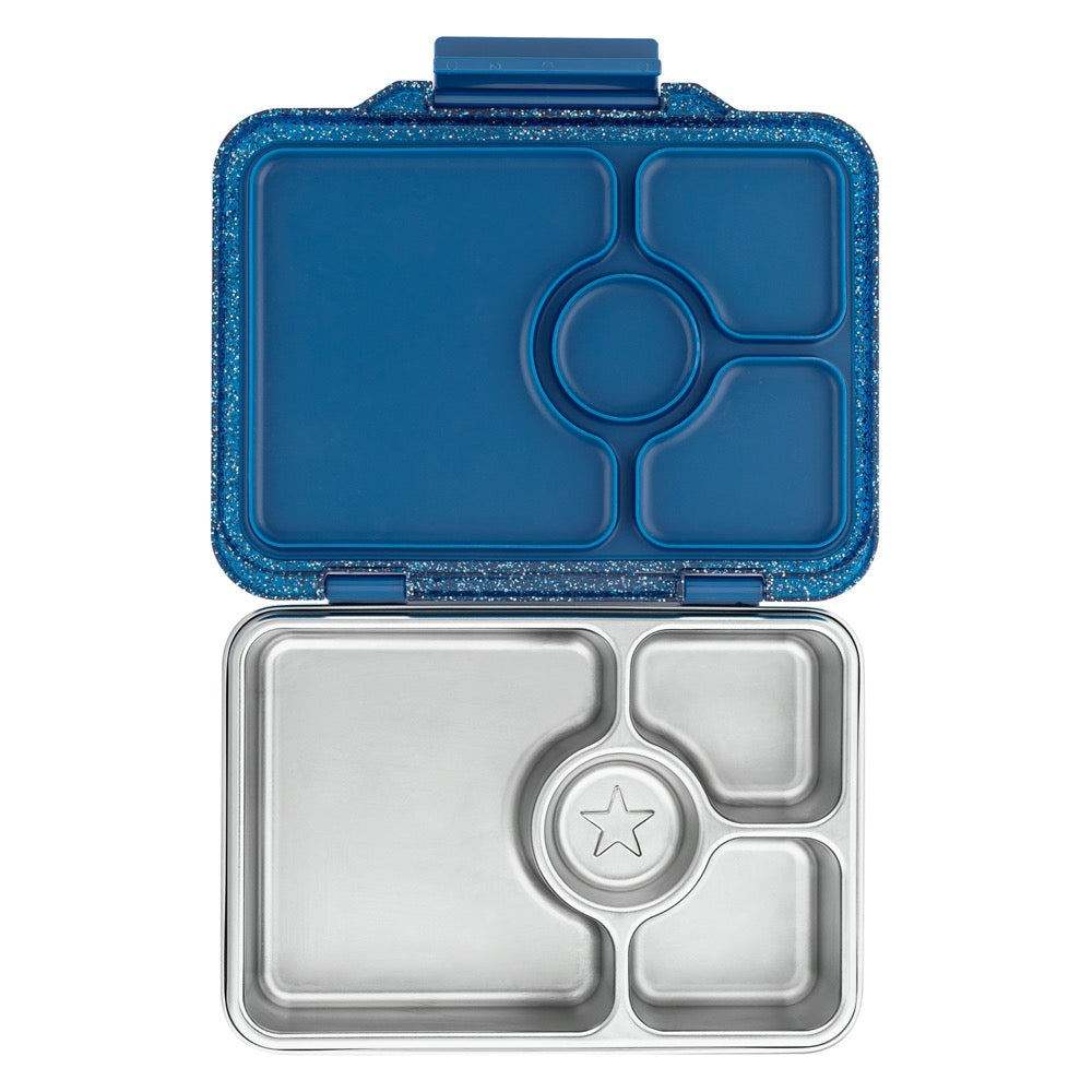 Yumbox Pret S/S Bento Box 4 Compartment - Twilight Blue Glitter
