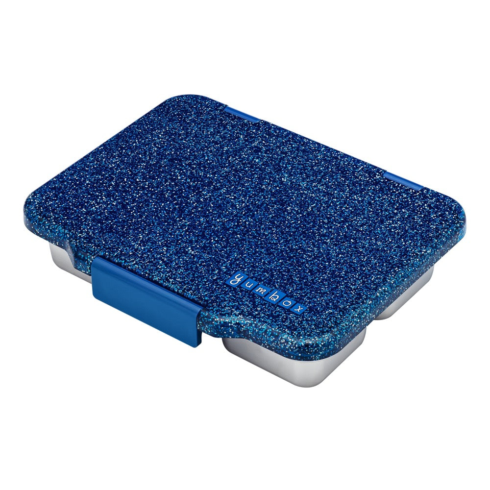 Yumbox Pret S/S Bento Box 4 Compartment - Twilight Blue Glitter