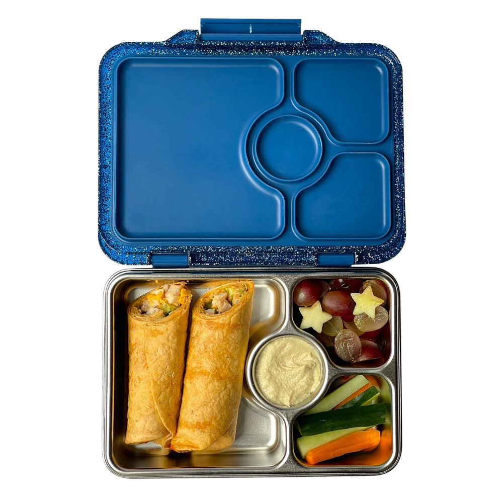 Yumbox Pret S/S Bento Box 4 Compartment - Twilight Blue Glitter