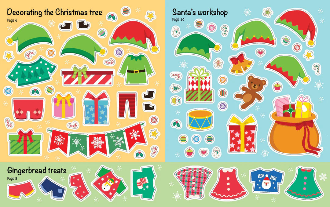 Book | Sticker Dress-Up - Santa & Friends