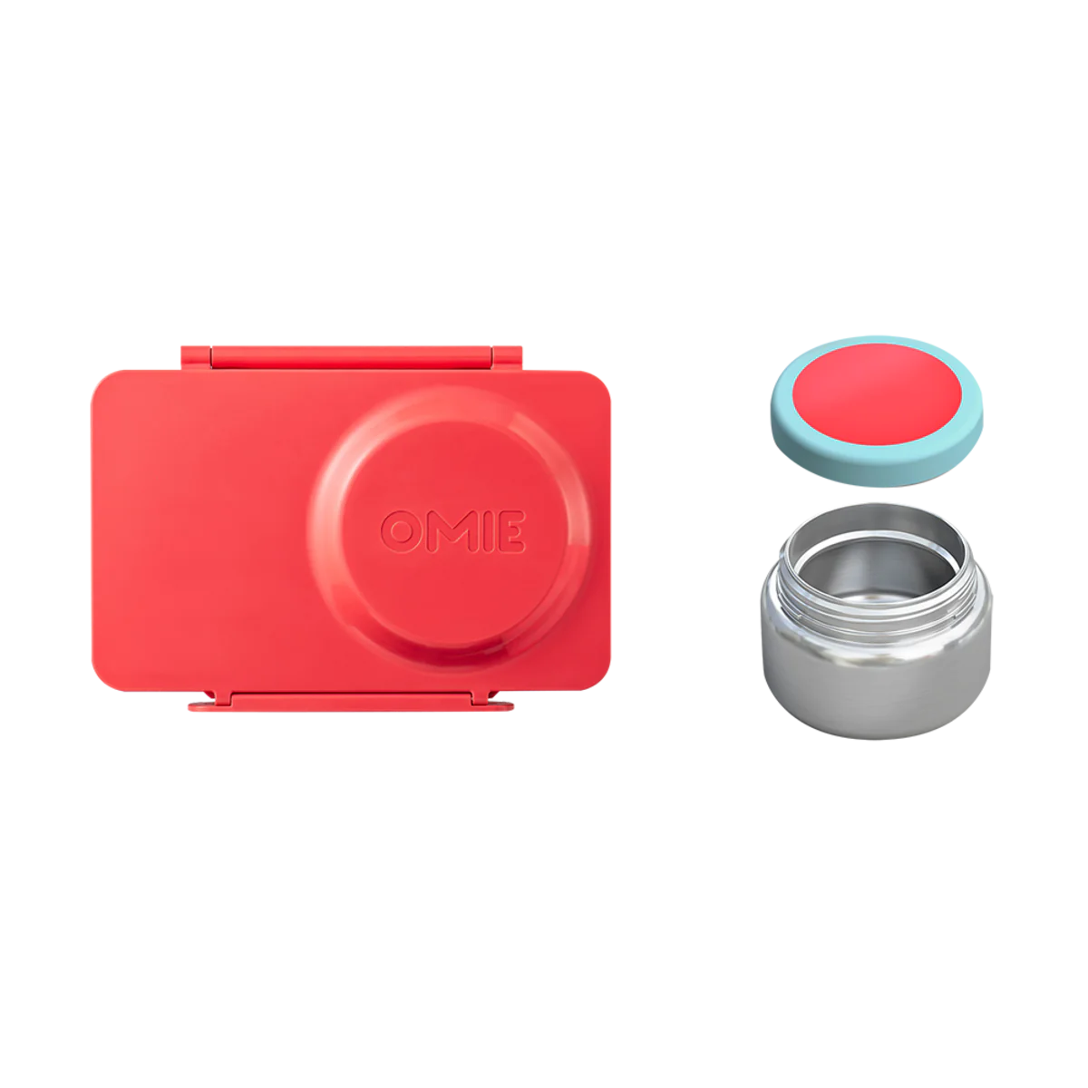 Omiebox Up Hot & Cold Lunch Box - Cherry Pink