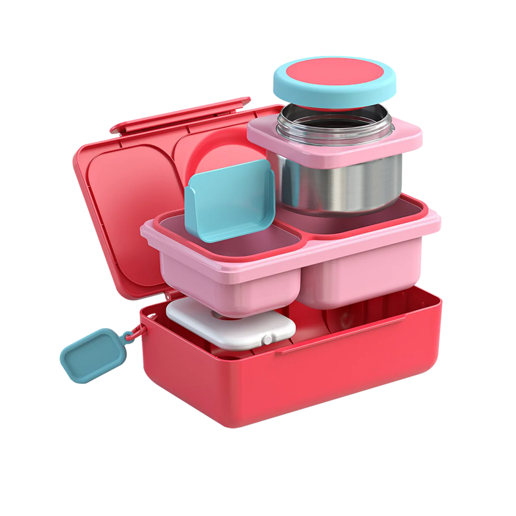 Omiebox Up Hot & Cold Lunch Box - Cherry Pink