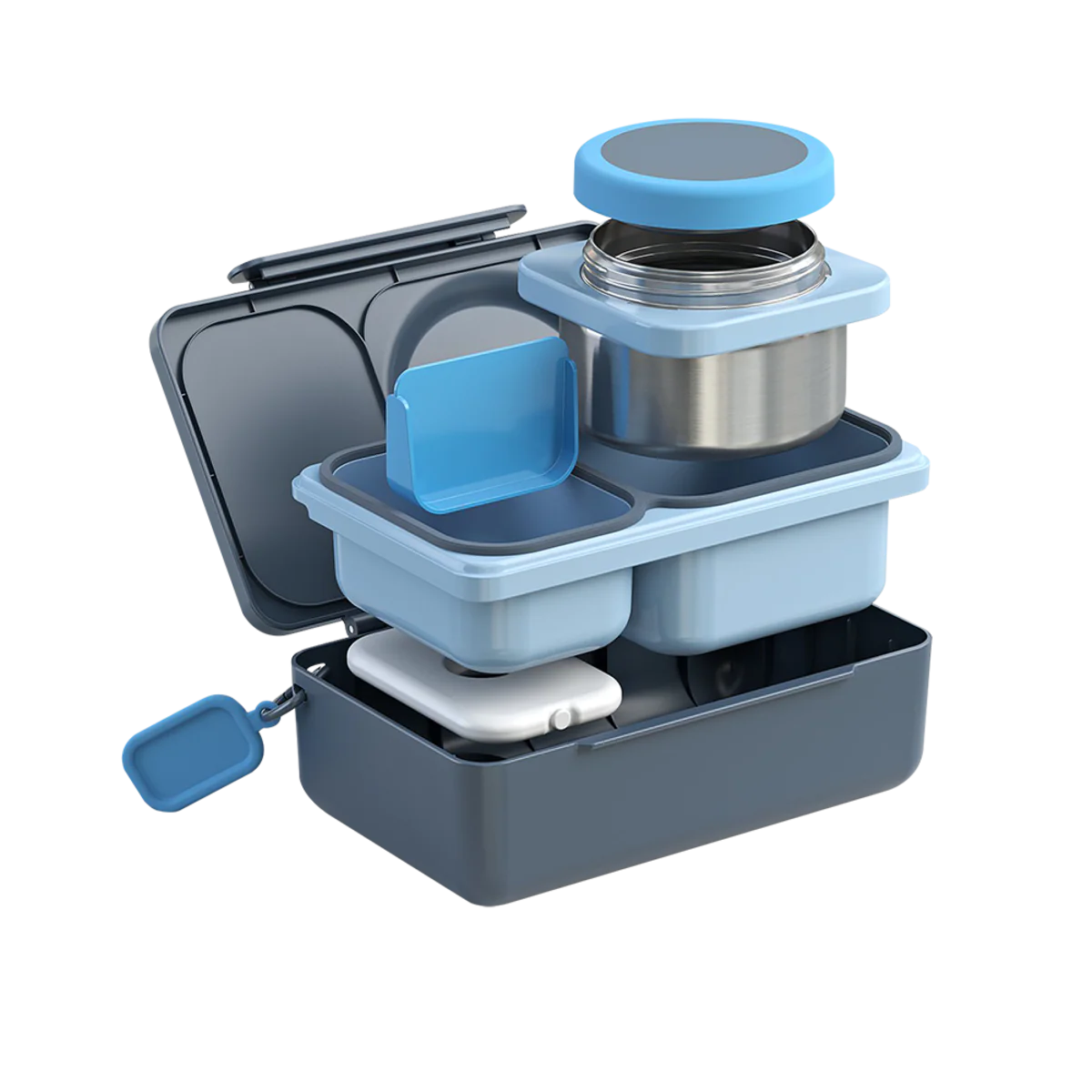 Omiebox Up Hot & Cold Lunch Box - Graphite