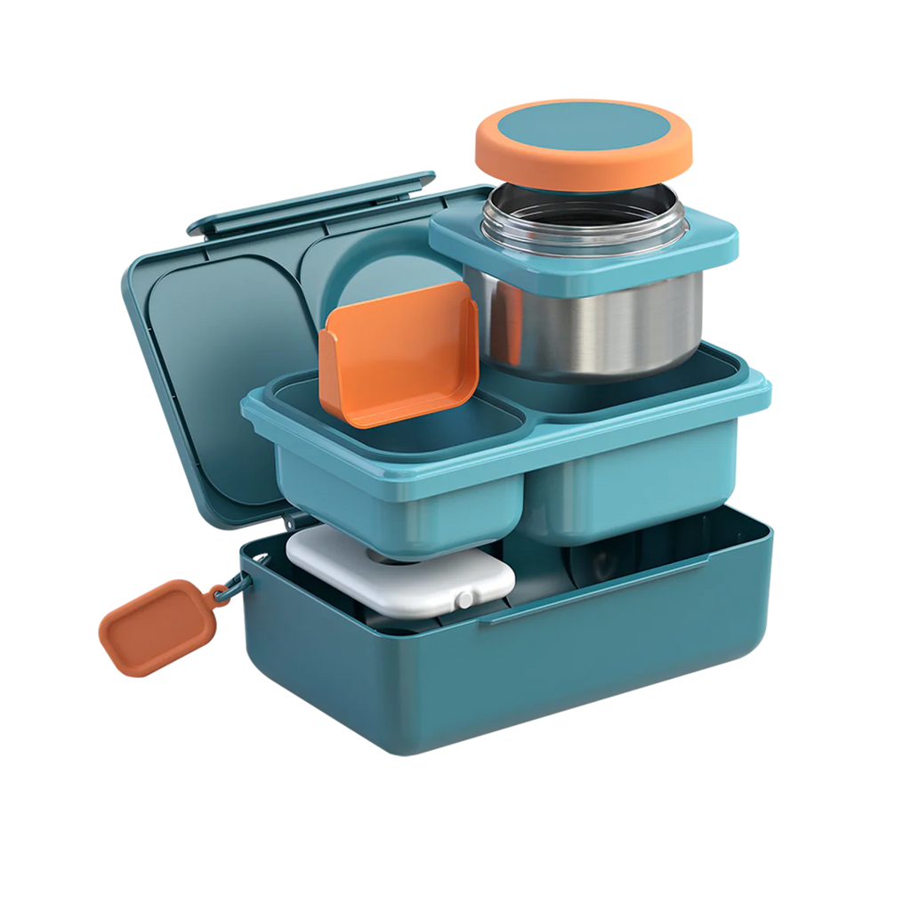 Omiebox Up Hot & Cold Lunch Box - Teal Green