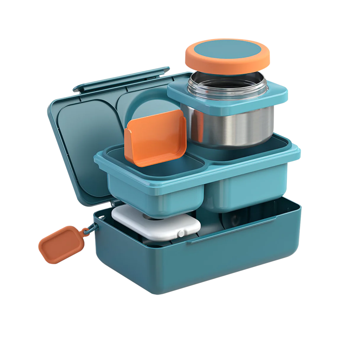 Omiebox Up Hot & Cold Lunch Box - Teal Green