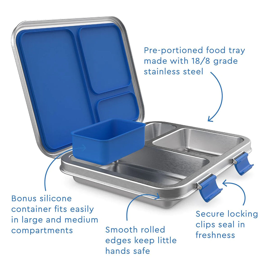 Bentgo Kids Stainless Steel Lunch Box - Blue