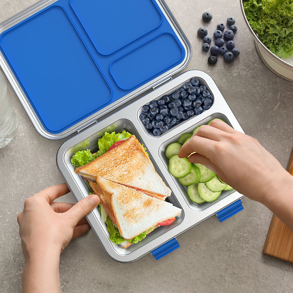 Bentgo Kids Stainless Steel Lunch Box - Blue