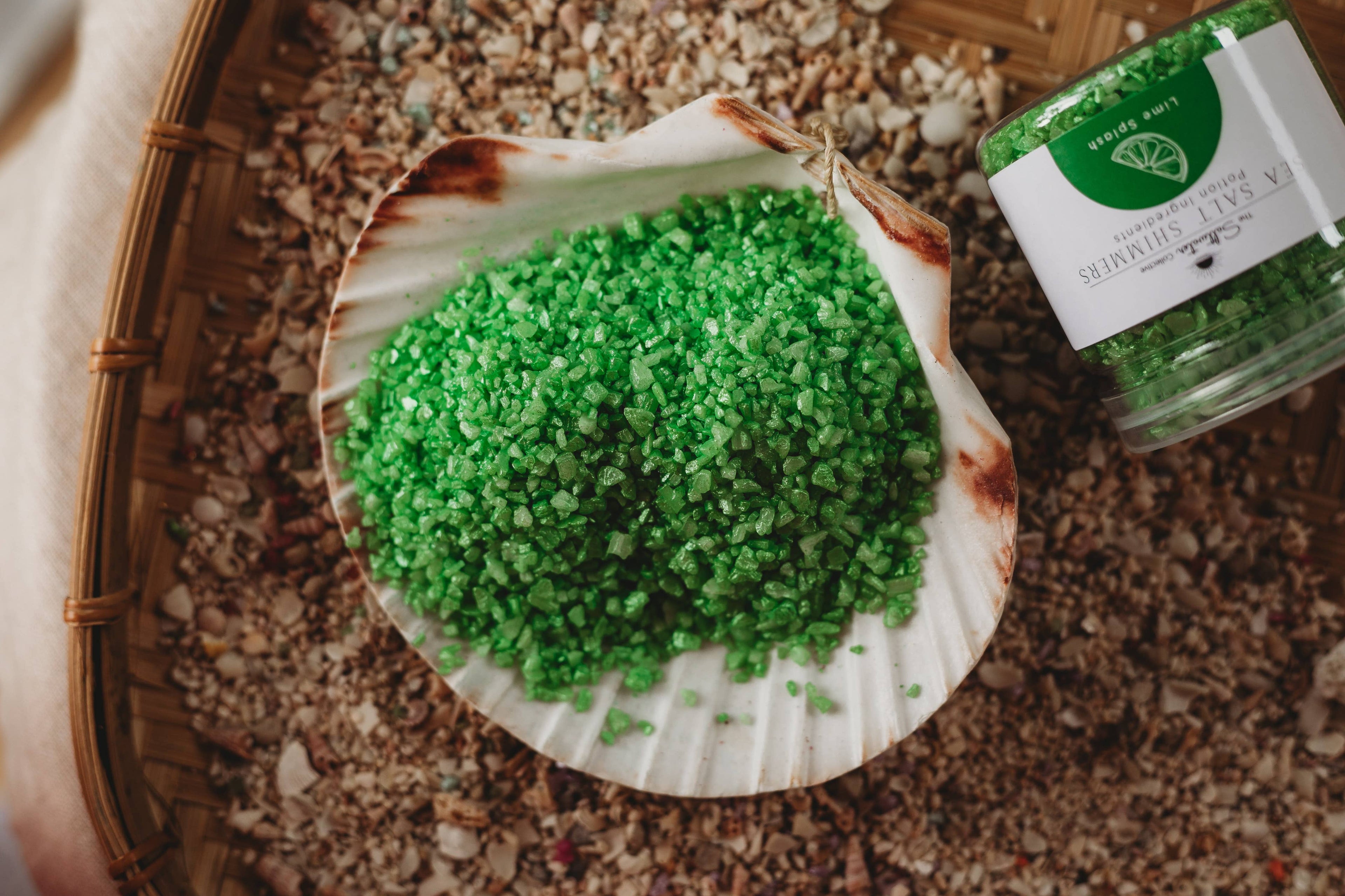 The Saltwater Collective - Lime Splash - Yellow Sea Salt Shimmers Small