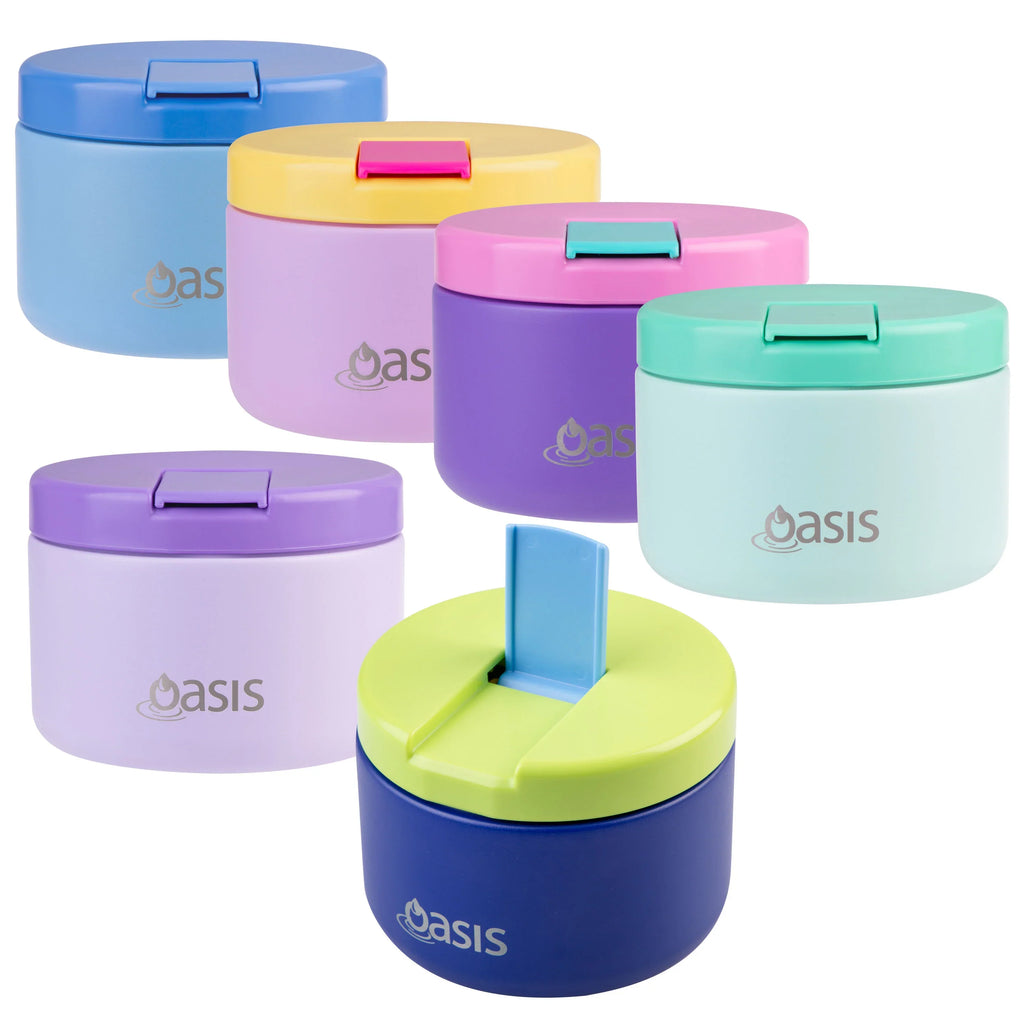 Oasis - Stainless Steel Double Wall Insulated Food Flask With Quick Release Lid - 300ml