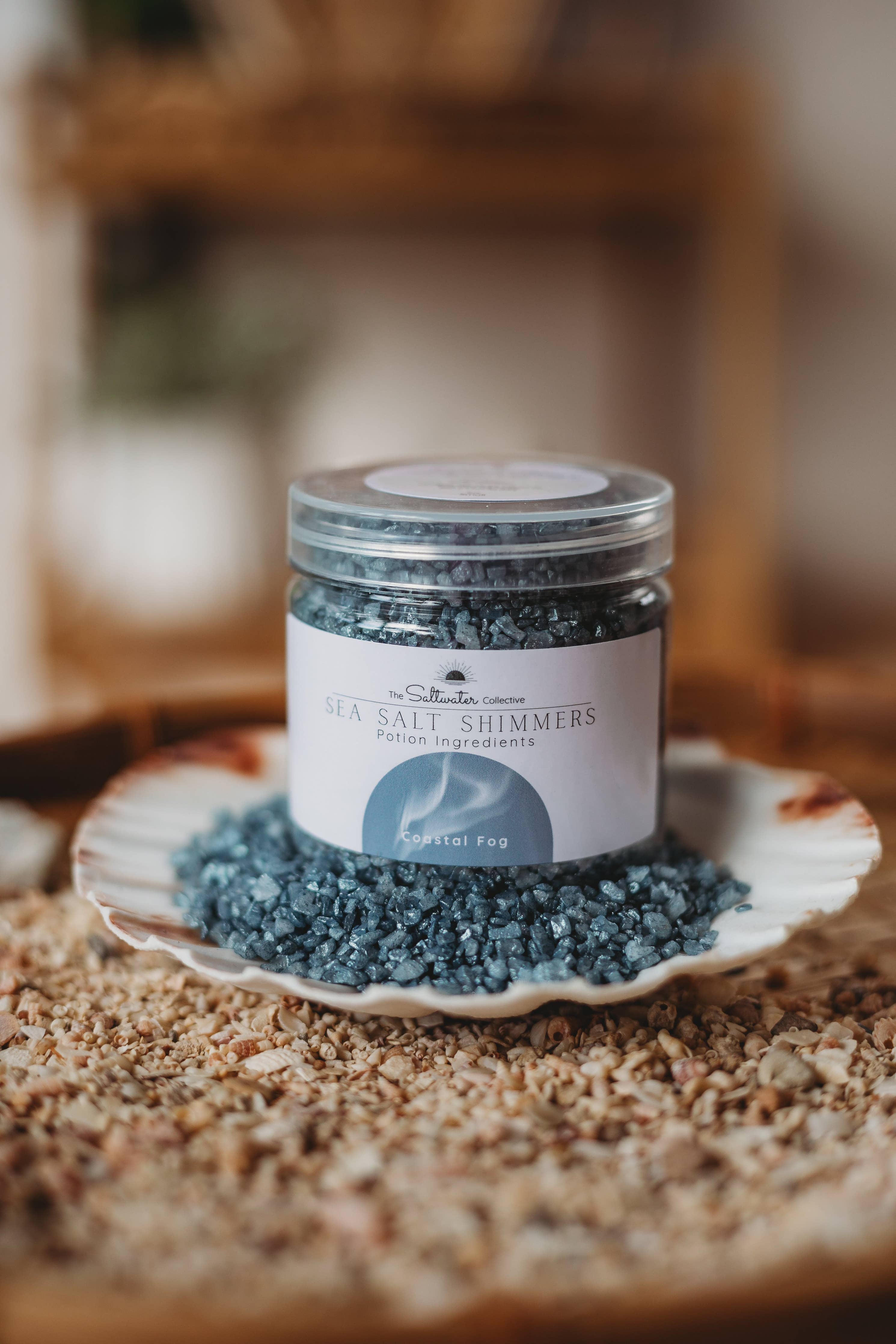 The Saltwater Collective - Coastal Fog - Dusty Blue Sea Salt Shimmers Small