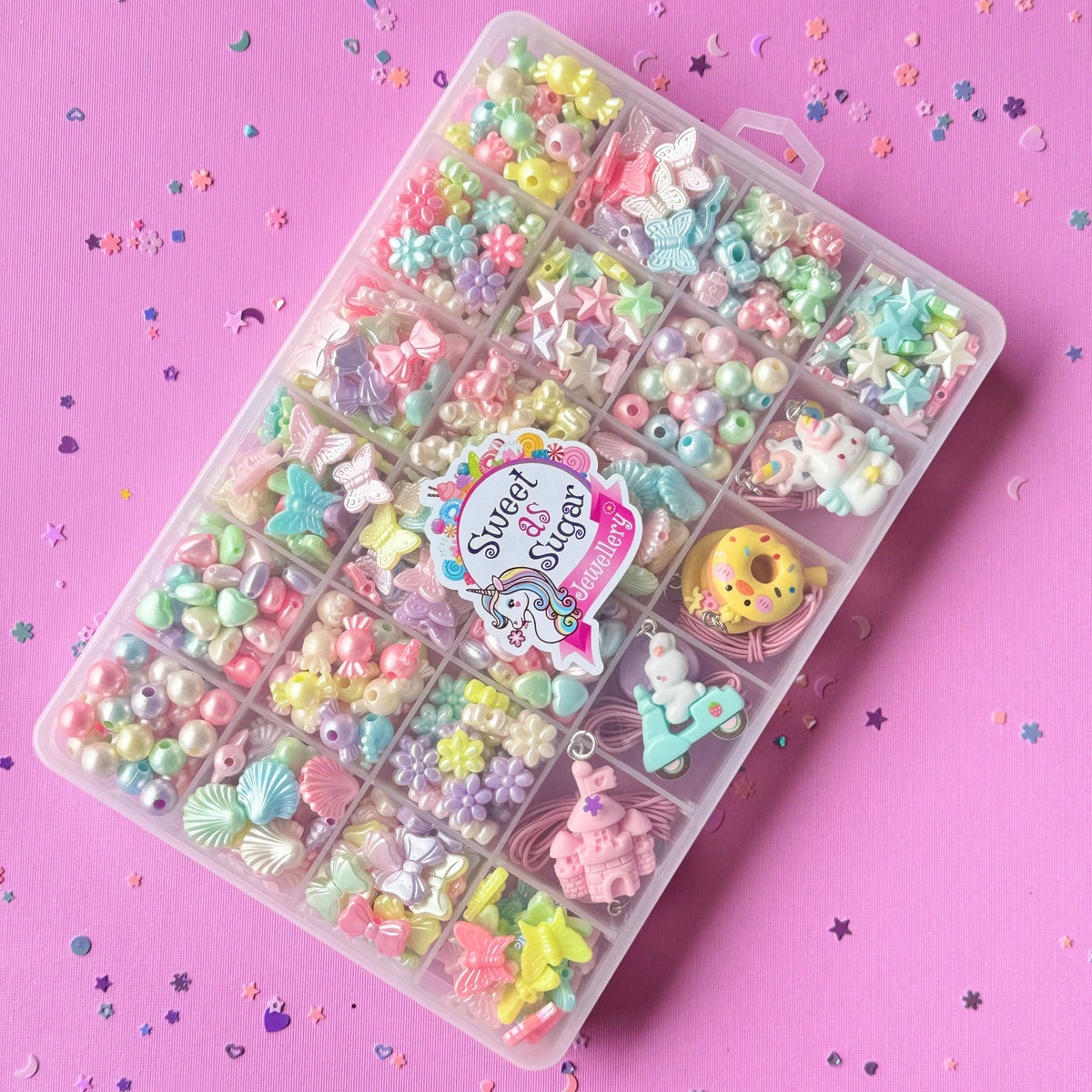 Sweet as Sugar Jewellery Making Kit Large Pastel Shapes