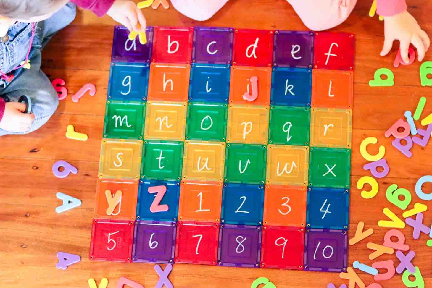 Learn & Grow Magnetic Tiles - Small Square Pack - 36 piece