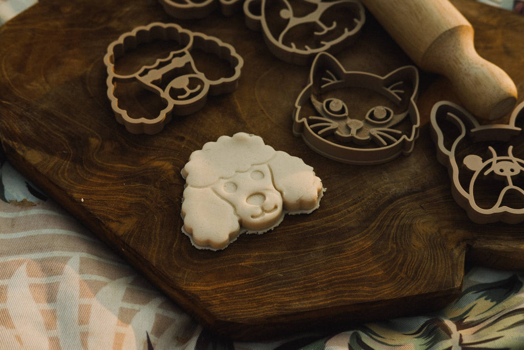 Kinfolk Pantry - Pet Friends Faces Cutter Set - Eco Playdough Tool
