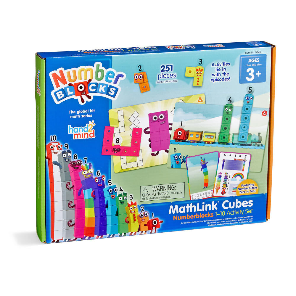 Hand2Mind - Numberblocks MathLink Cubes 1–10 Activity Set