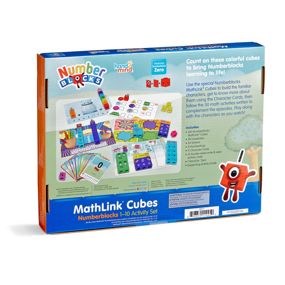 Hand2Mind - Numberblocks MathLink Cubes 1–10 Activity Set