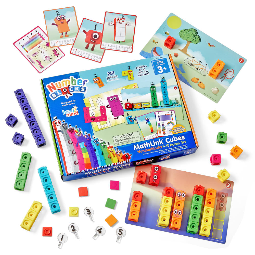 Hand2Mind - Numberblocks MathLink Cubes 1–10 Activity Set