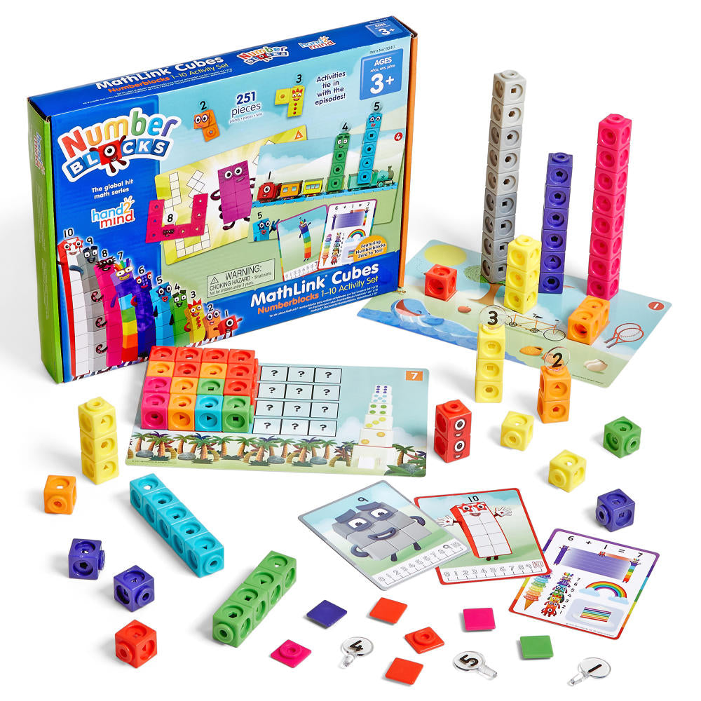 Hand2Mind - Numberblocks MathLink Cubes 1–10 Activity Set
