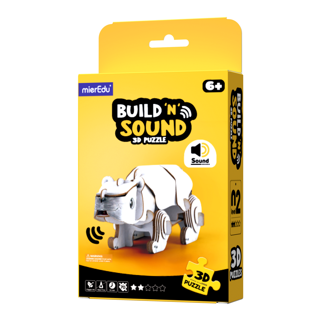 MierEdu - POPUZ BUILD 'N' SOUND 3D PUZZLE - Polar