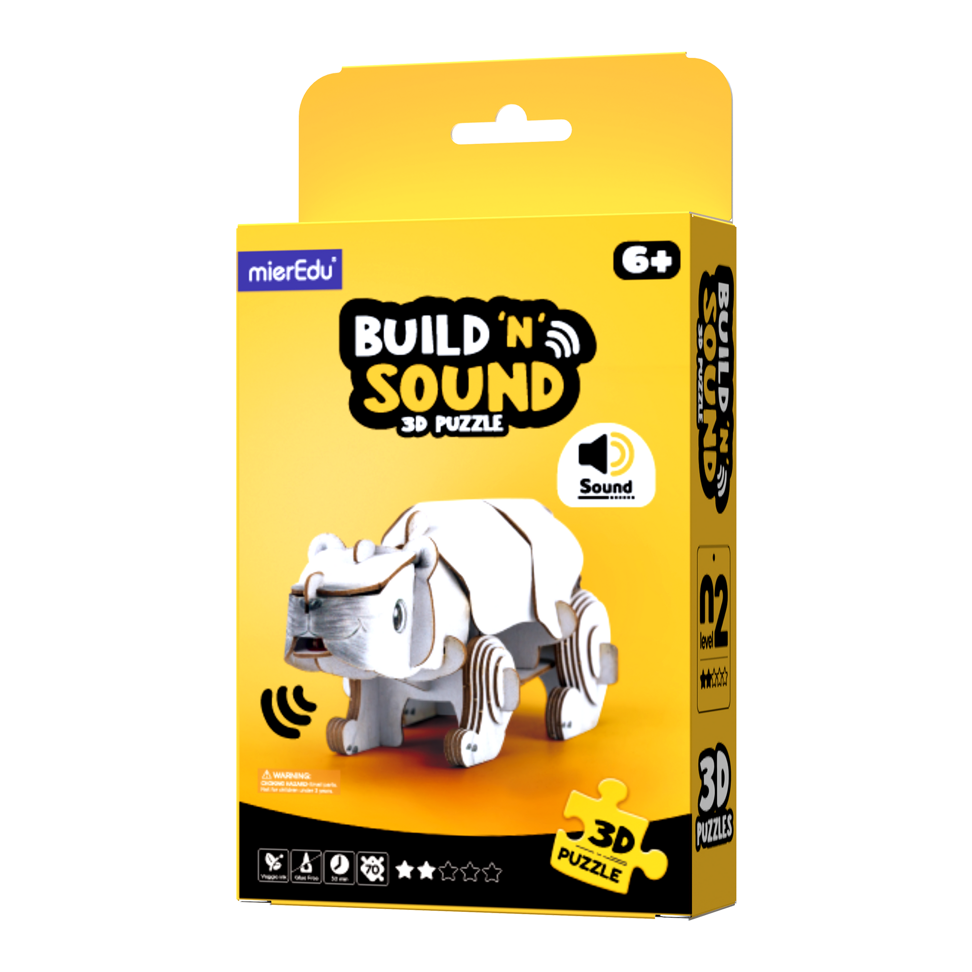 MierEdu - POPUZ BUILD 'N' SOUND 3D PUZZLE - Polar
