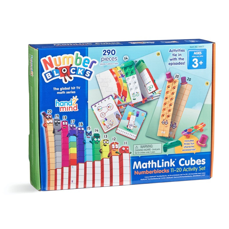 Hand2Mind - Numberblocks MathLink® Cubes 11-20 Activity Set