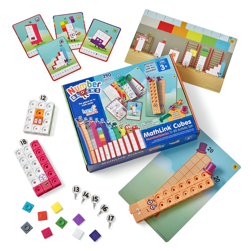 Hand2Mind - Numberblocks MathLink® Cubes 11-20 Activity Set