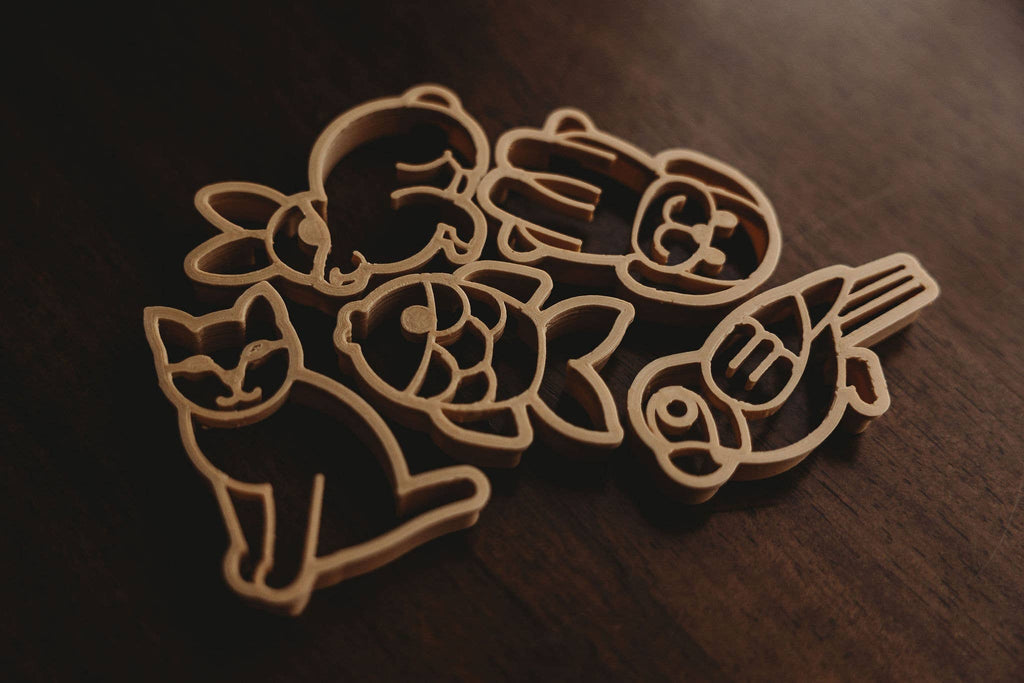 Kinfolk Pantry - Pets Cutter Set - Eco Playdough Tools
