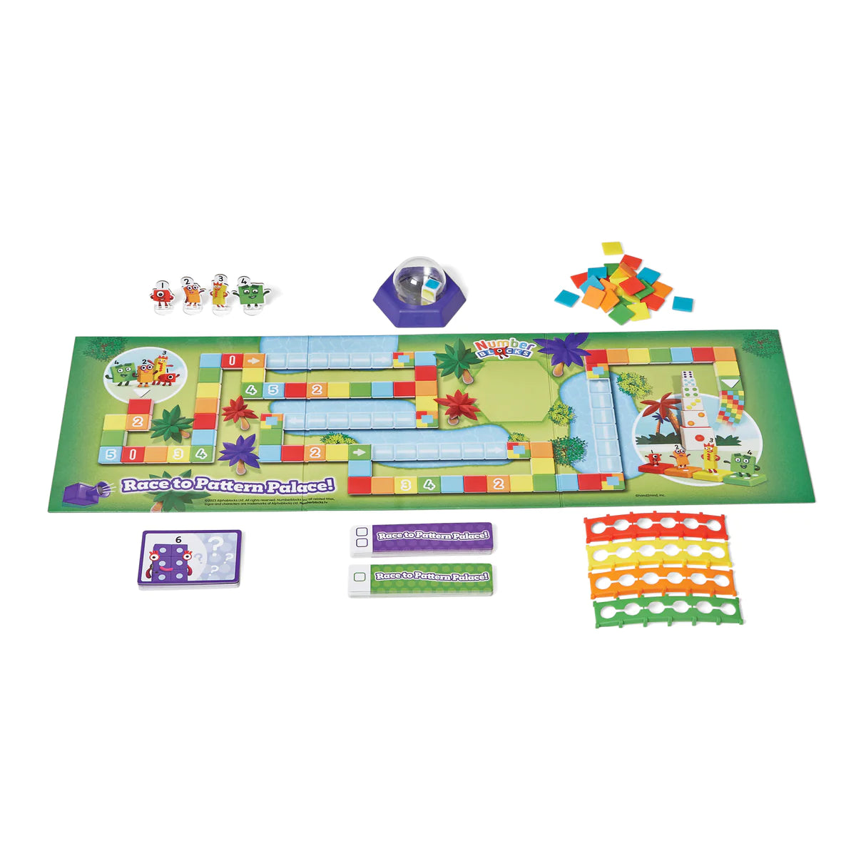 Hand2Mind - Numberblocks Race to Pattern Palace Board Game