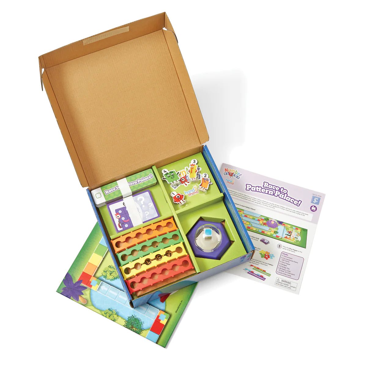 Hand2Mind - Numberblocks Race to Pattern Palace Board Game