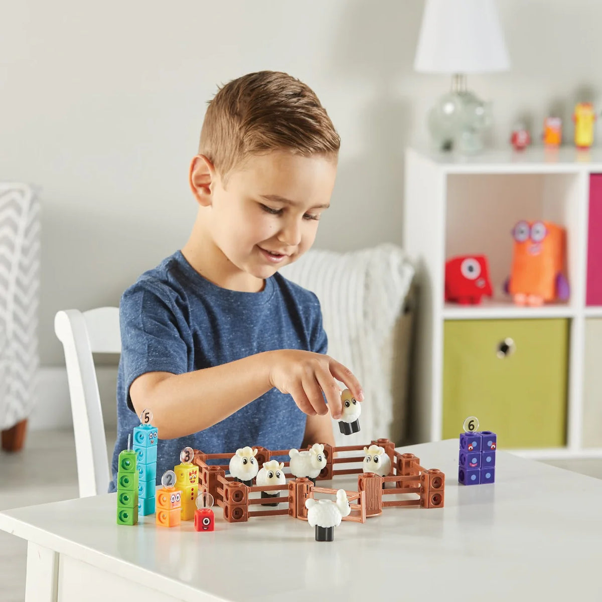 Hand2Mind - MathLink Cubes Activity Set- Numberblocks Sheep Farm