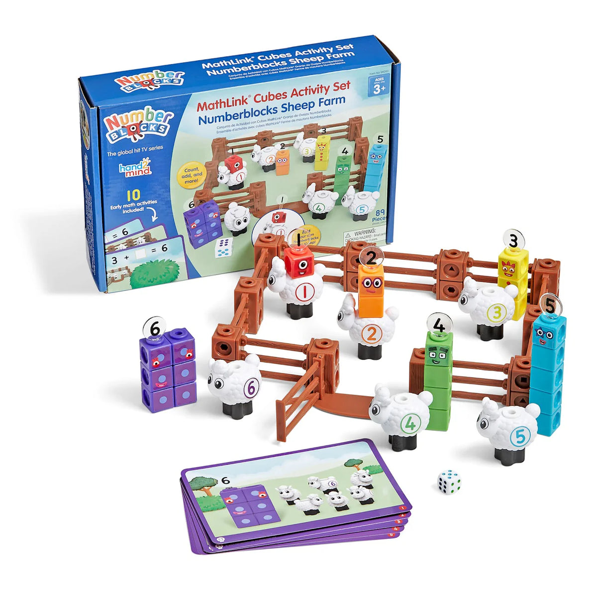 Hand2Mind - MathLink Cubes Activity Set- Numberblocks Sheep Farm
