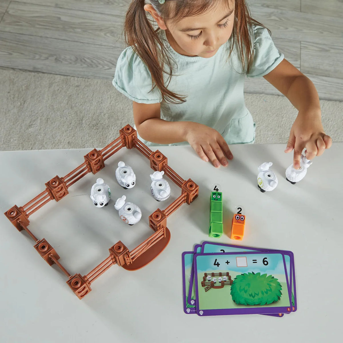 Hand2Mind - MathLink Cubes Activity Set- Numberblocks Sheep Farm