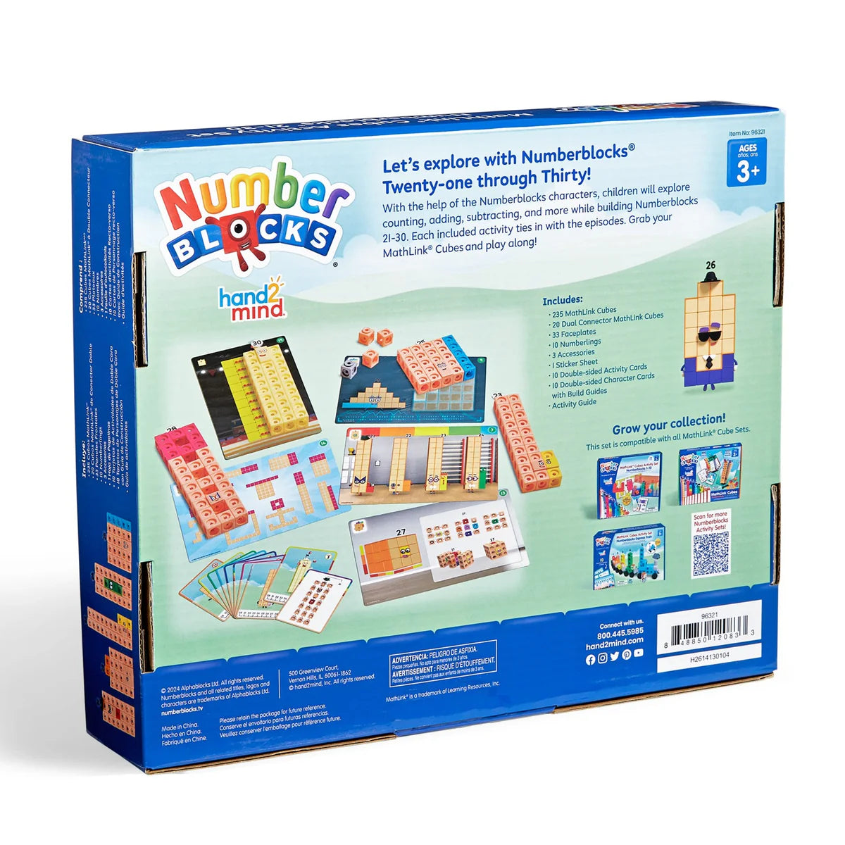 Hand2Mind - Numberblocks® MathLink® Cubes 21-30 Activity Set