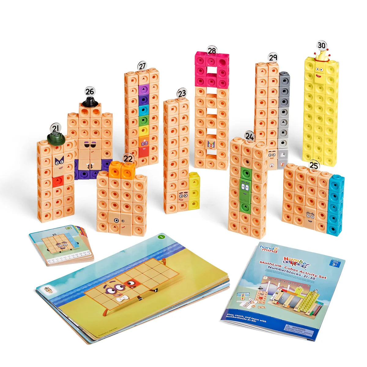 Hand2Mind - Numberblocks® MathLink® Cubes 21-30 Activity Set