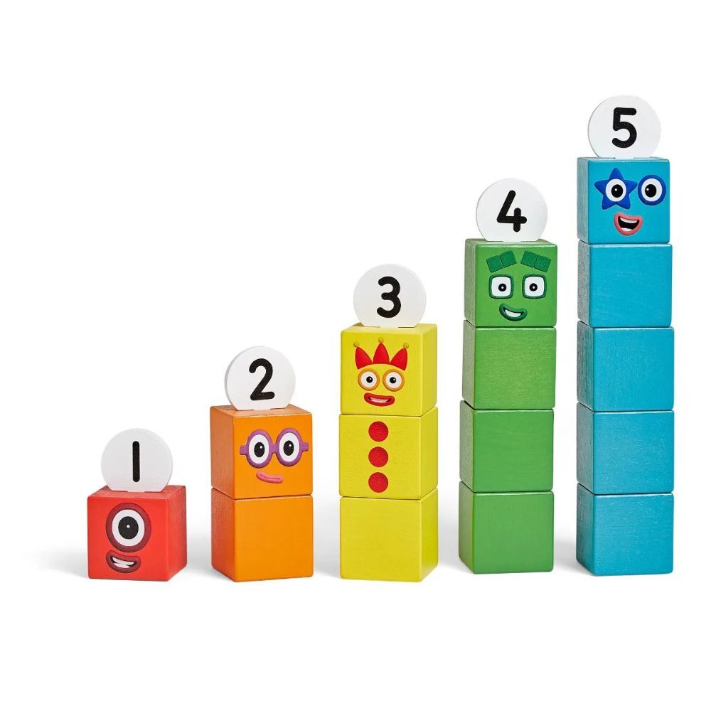 Hand2Mind - Numberblocks One to Five Wooden Blocks