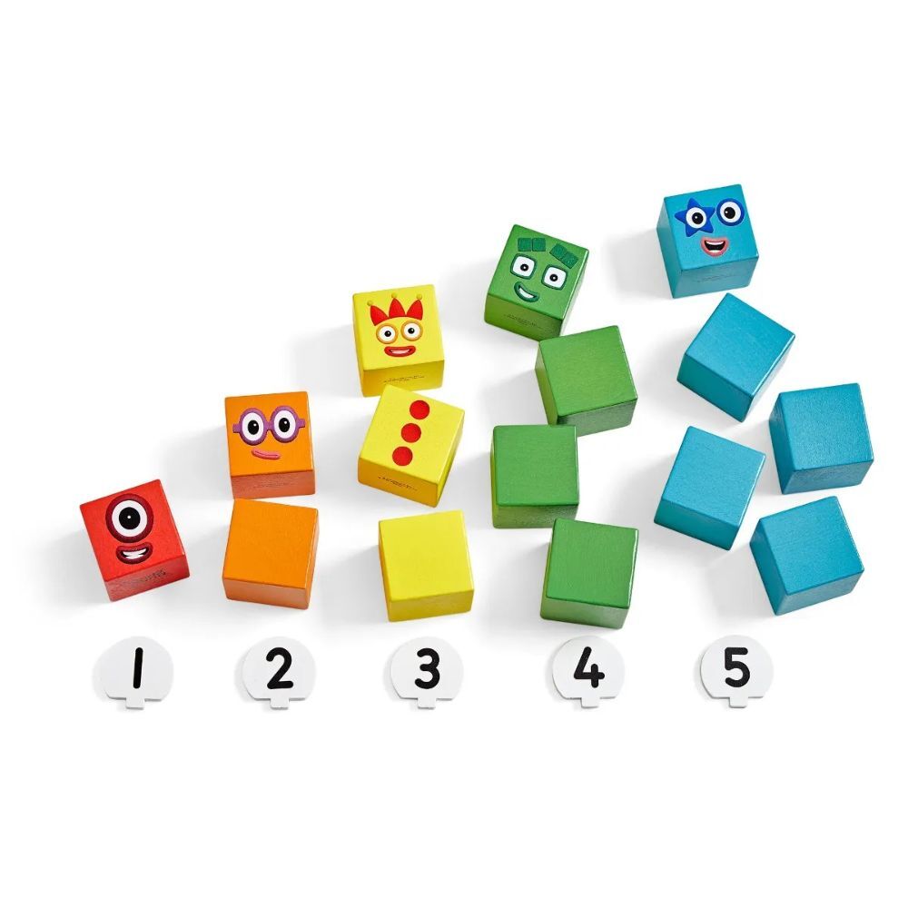 Hand2Mind - Numberblocks One to Five Wooden Blocks