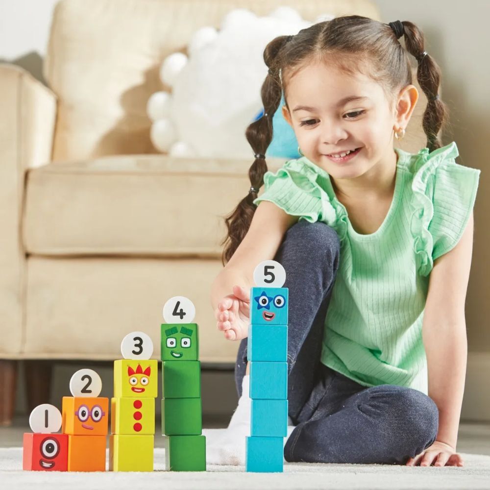 Hand2Mind - Numberblocks One to Five Wooden Blocks