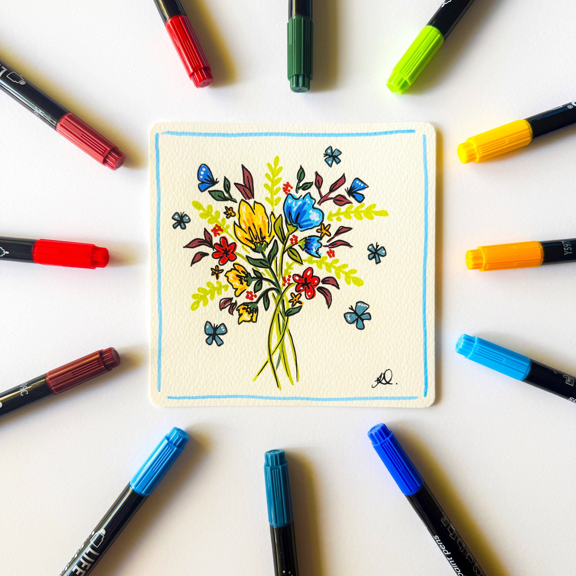 Life of Colour - Wild Dots Acrylic Paint Pens -  Set of 12 Earth Colours