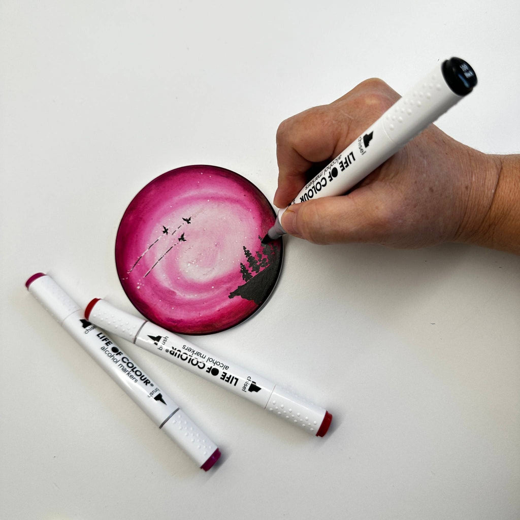 Life of Colour - Art Markers - 24 Alcohol Based, Dual Tip Markers for Colouring