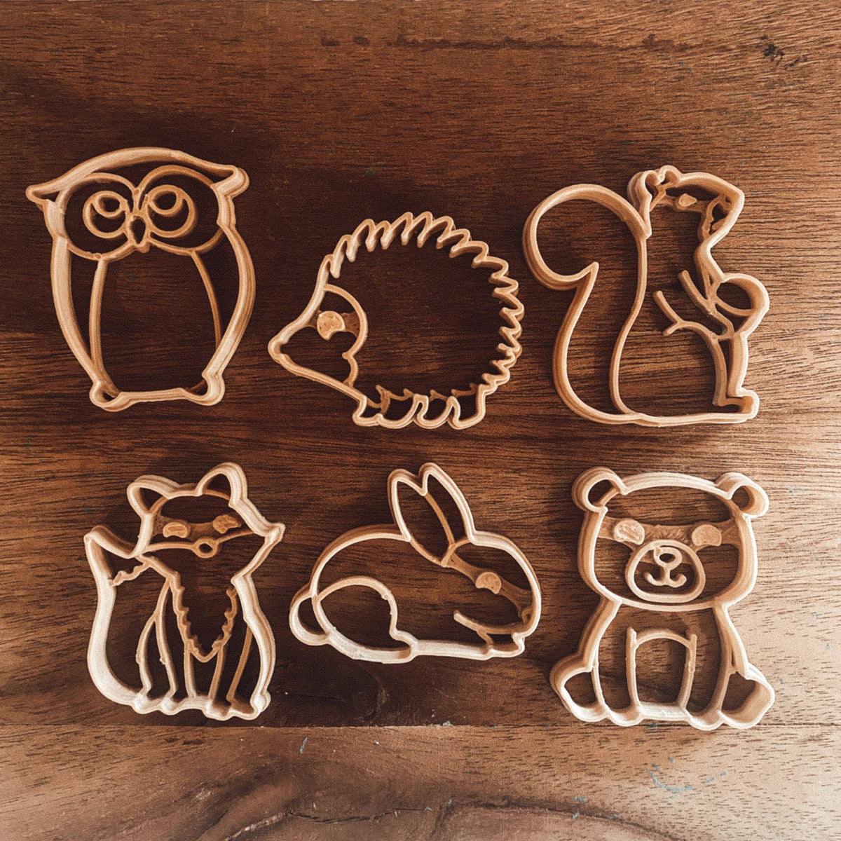 Kinfolk Pantry - Woodland Animals Cutter Set - Eco Playdough Tool
