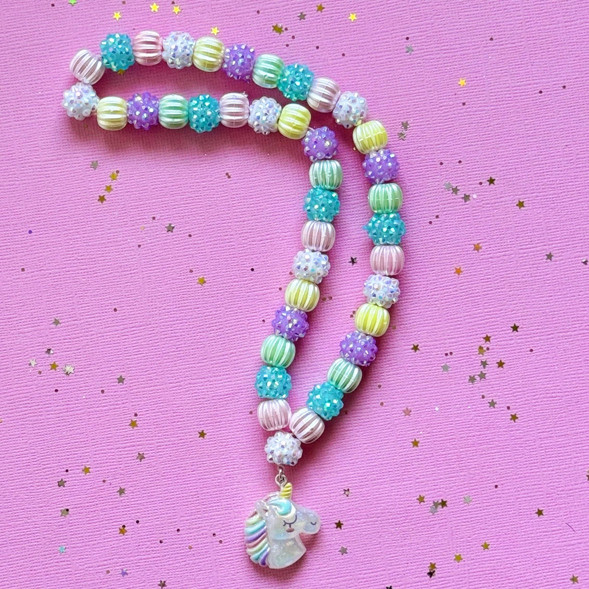 Sweet as Sugar Jewellery Beaded Necklace Unicorn
