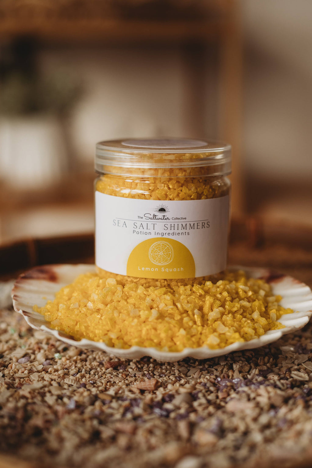 The Saltwater Collective - Lemon Squash - Yellow Sea Salt Shimmers Small