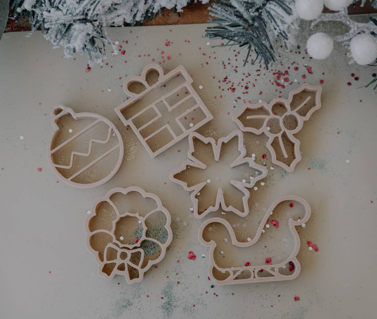 Kinfolk Pantry - Christmas Holiday Cutter Set - Eco Playdough Tool