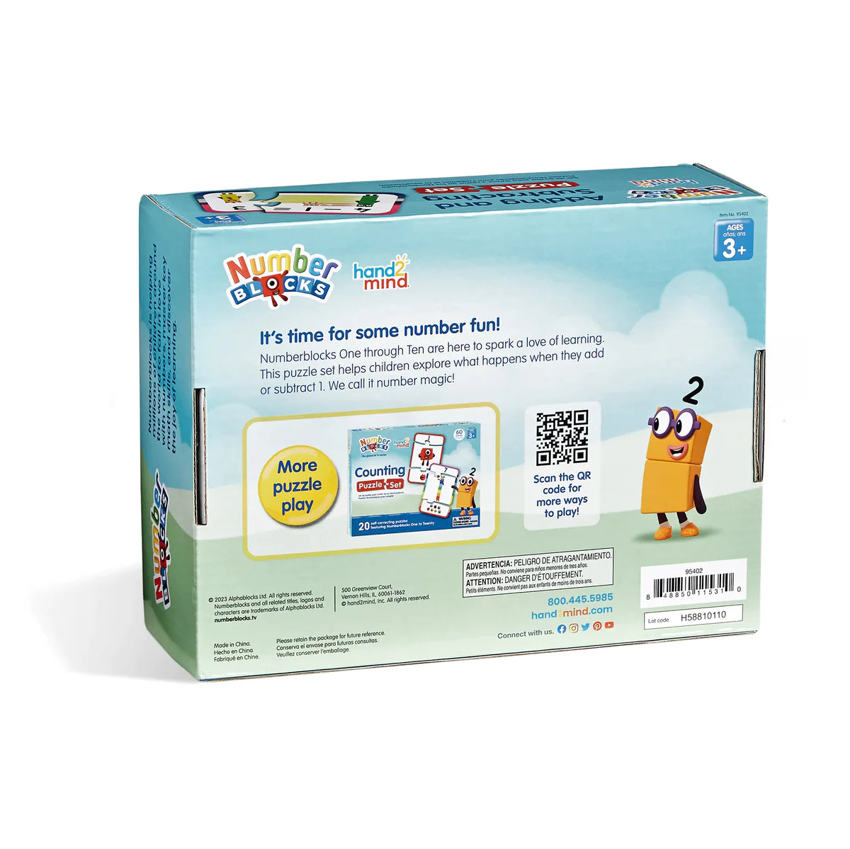 Hand2Mind - Numberblocks Counting Puzzle Set